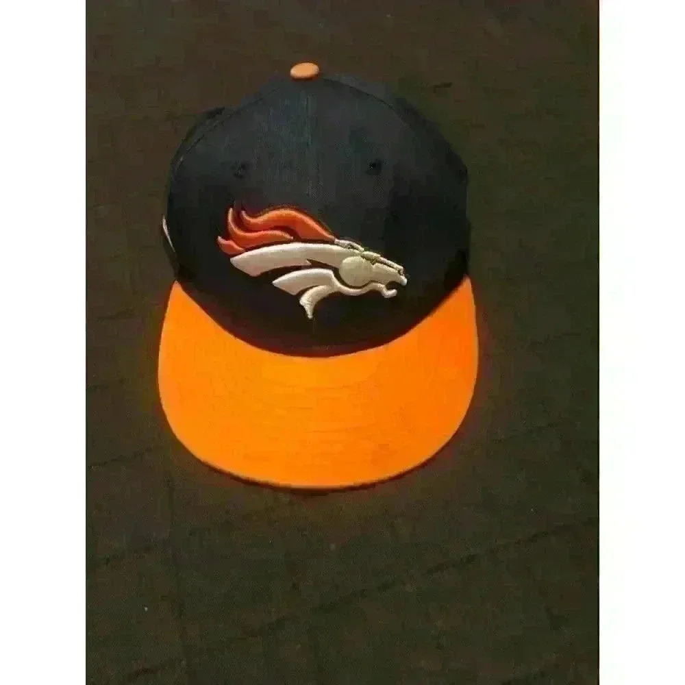 Denver Broncos Youth Snapback Hat Navy Blue Orange NFL Kids Flat Brim‎ Cap